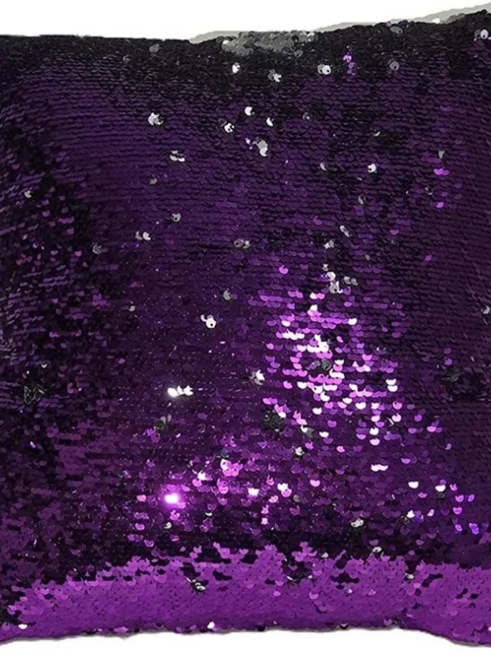 Reversible Purple Sequin Pillow